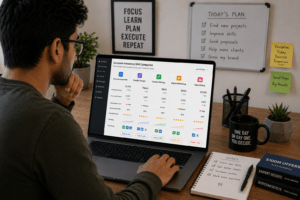 How to choose a freelance skill as a beginner using Fiverr and online research