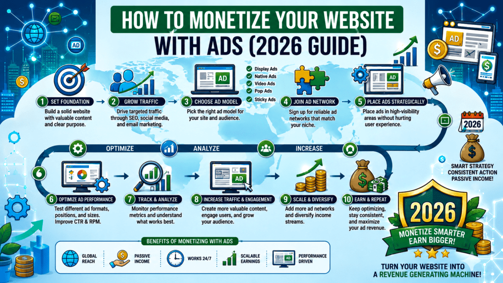monetize website with ads