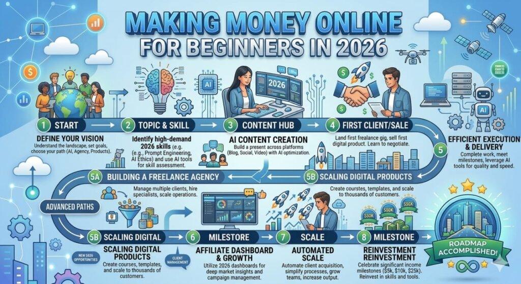 making money online for beginners in 2026