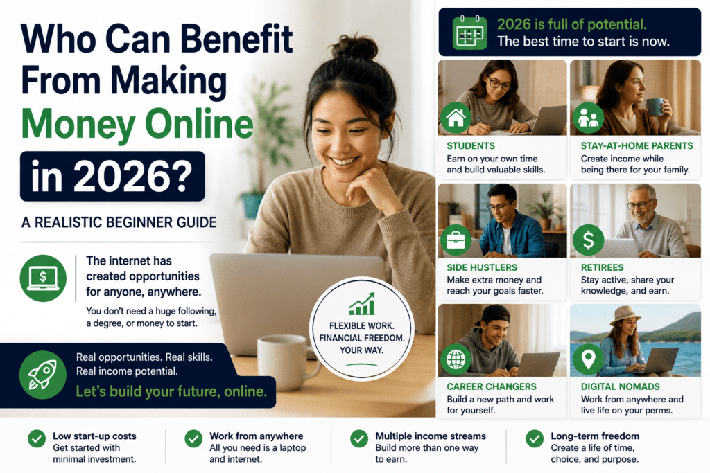 who can make money online