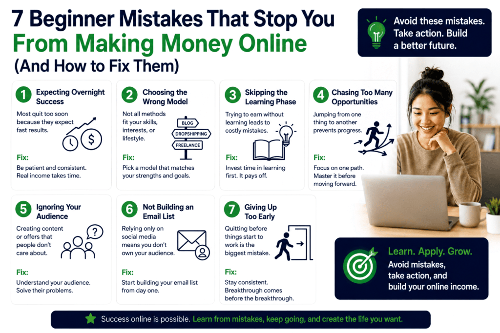 make money online mistakes