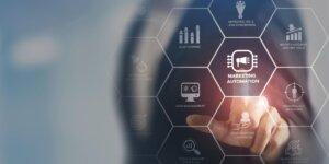 Business owner using email marketing tools online