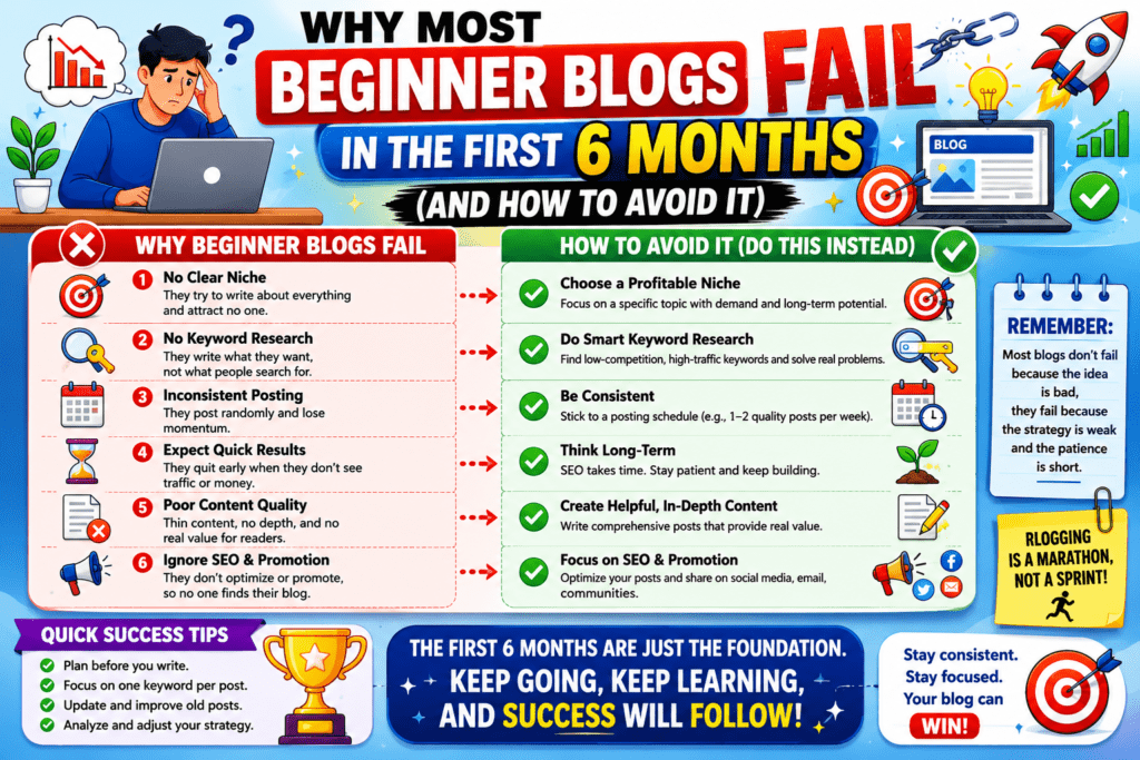 Why Most Beginner Blogs Fail