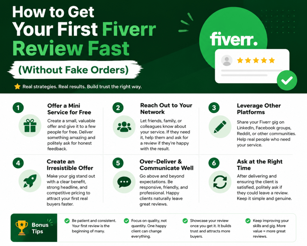 How to Get Your First Fiverr Review Fast