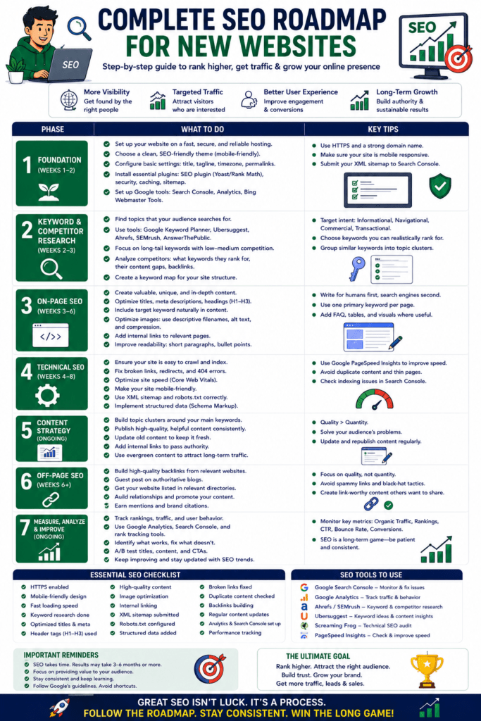 Complete SEO Roadmap for New Websites