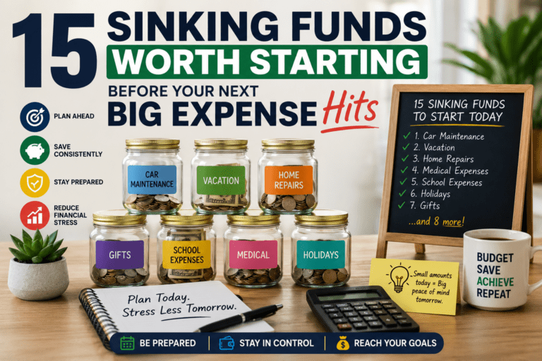 15 Sinking Funds Worth Starting Before Your Next Big Expense Hits