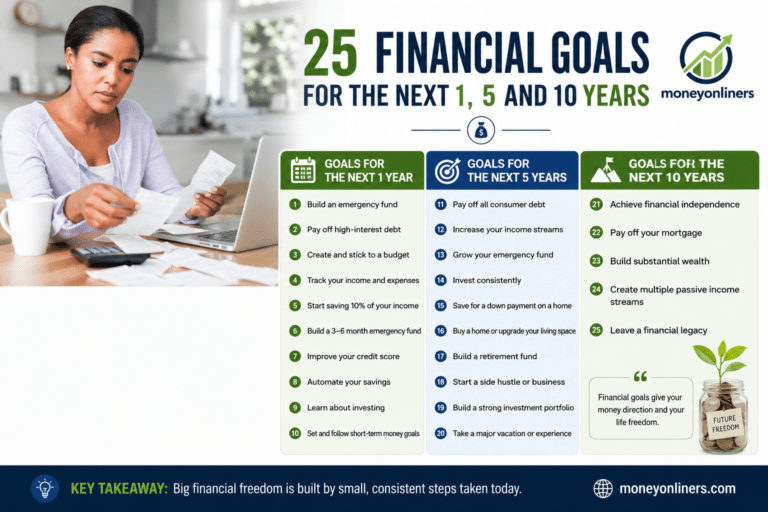 25 Financial Goals Worth Setting for the Next 1, 5 and 10 Years