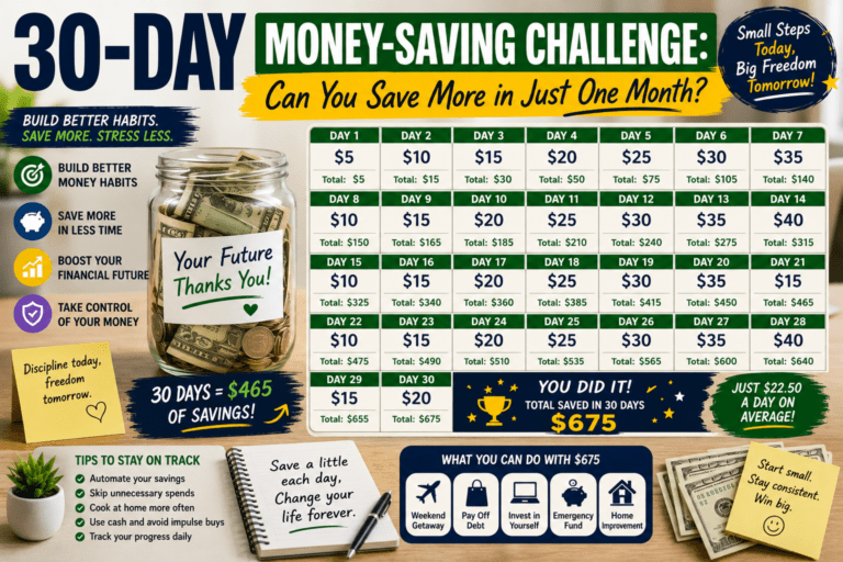 30-Day Money-Saving Challenge: Can You Save More in Just One Month?