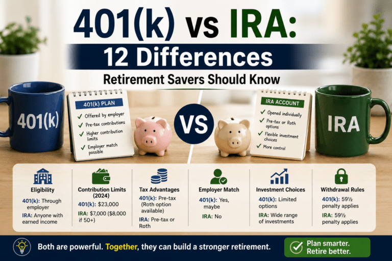 401(k) vs IRA: 12 Differences Retirement Savers Should Know
