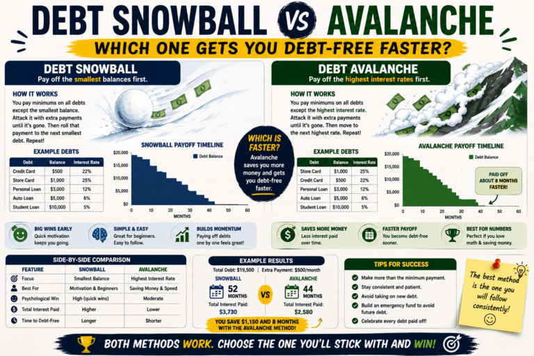 Debt Snowball vs Avalanche: Which One Gets You Debt-Free Faster?