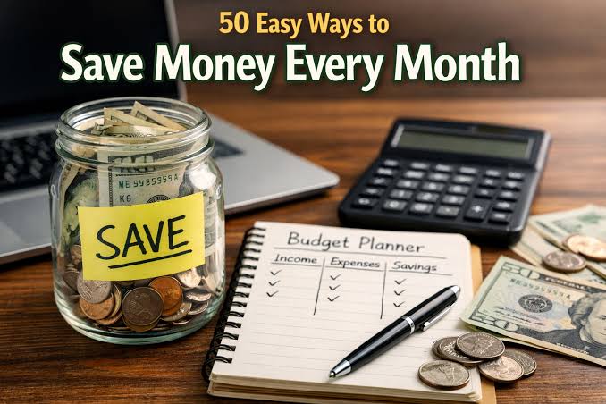 50 Easy Ways to Save Money Every Month (That Add Up Fast)
