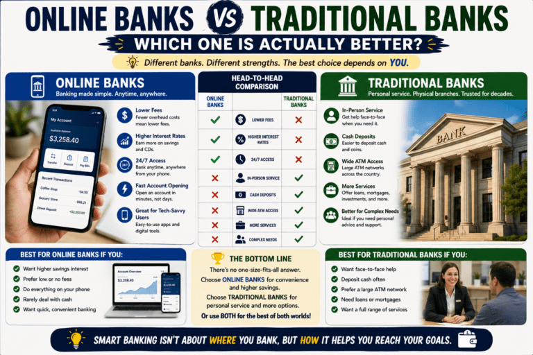 Online Banks vs Traditional Banks Which One Is Actually Better