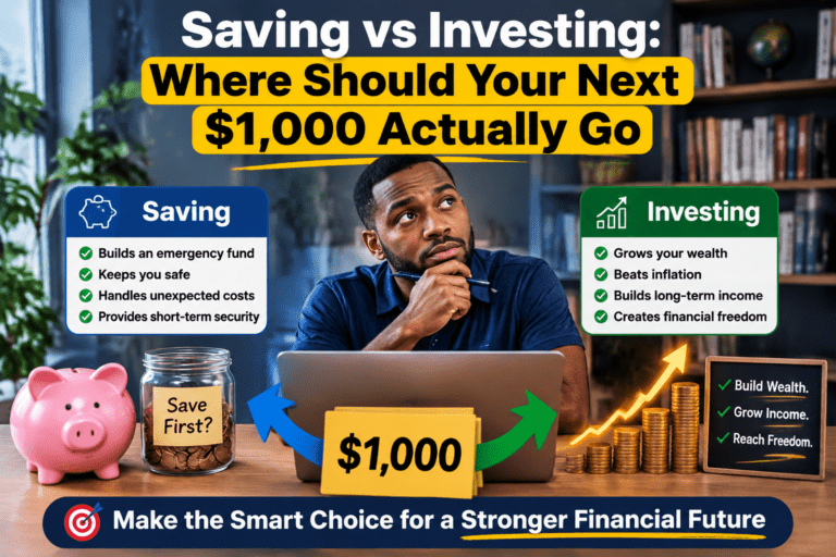 Saving vs Investing: Where Should Your Next $1,000 Actually Go?
