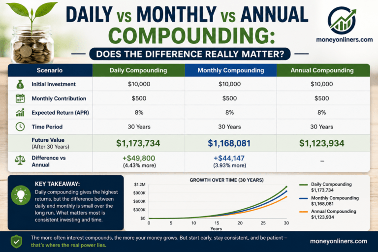 Daily vs Monthly vs Annual Compounding: Does the Difference Really Matter?