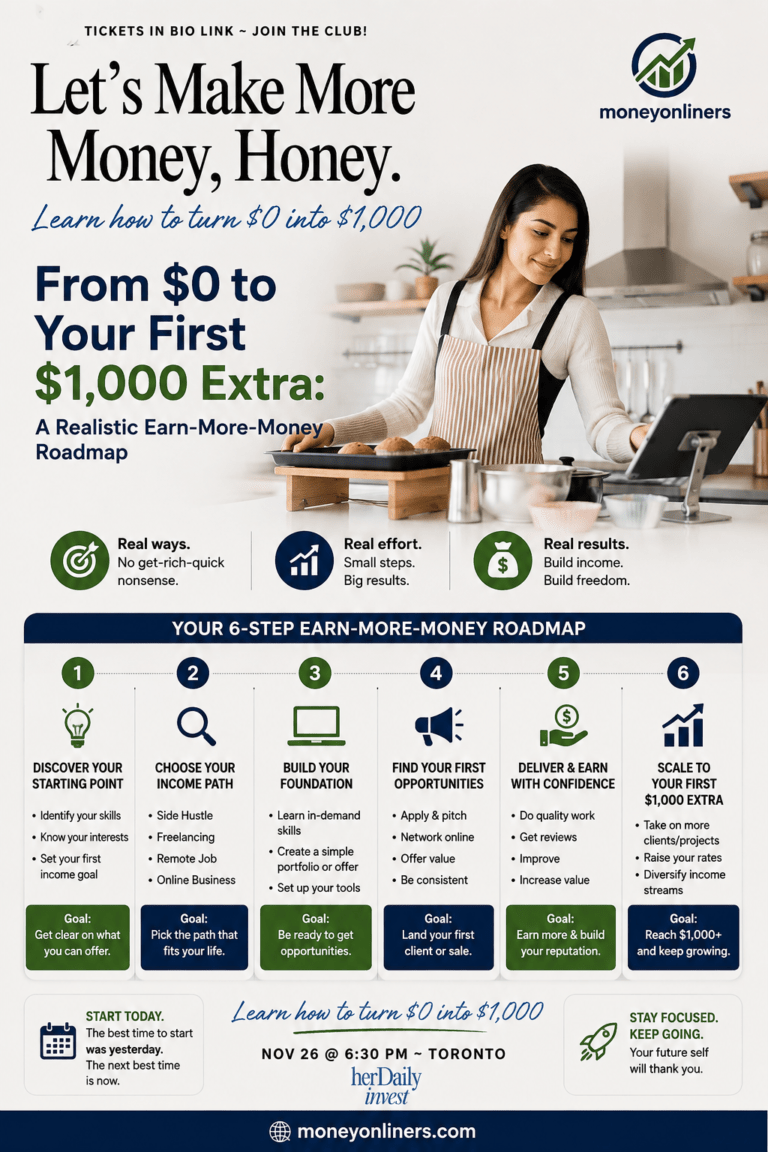 From $0 to Your First $1,000 Extra: A Realistic Earn-More-Money Roadmap
